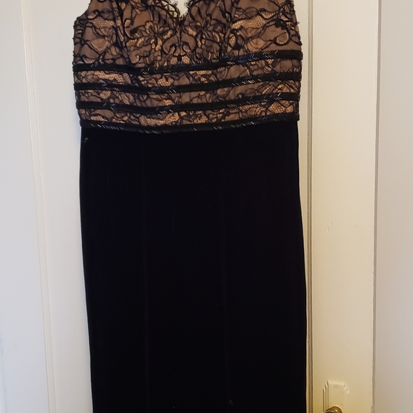 J. Michaels lace and velvet gown - Picture 2 of 9
